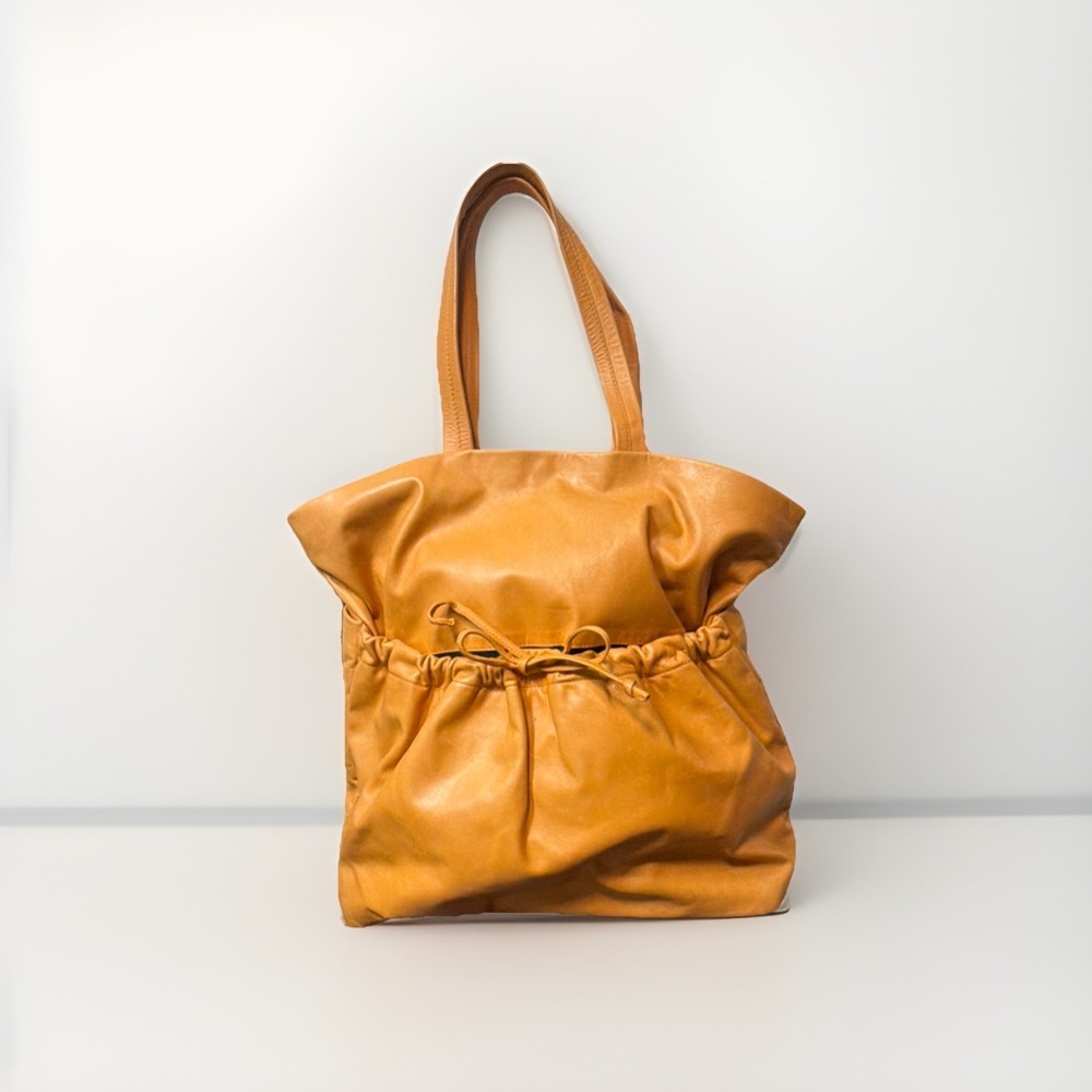 Strenesse Gabriele‎ Strehle Tan Tote Bag with Drawstring & Inner Pockets
